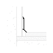 Плінтус накладний FSPRO P1240 алюмінієвий 2,5 м Фарбований Білий (F1.P1240W), фото 5