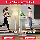 Бігова доріжка Treadmill C1 компактна 10 км/год, до 120 кг Рожева., фото 5