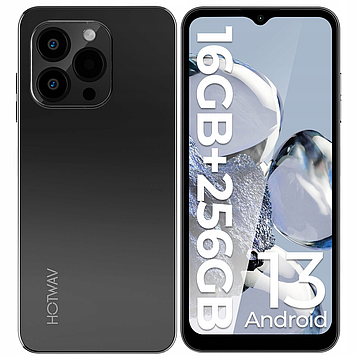 Смартфон Hotwav Note 13 Pro 8\256GB Black 6.6" UNISOC T606 NFC + подарунки