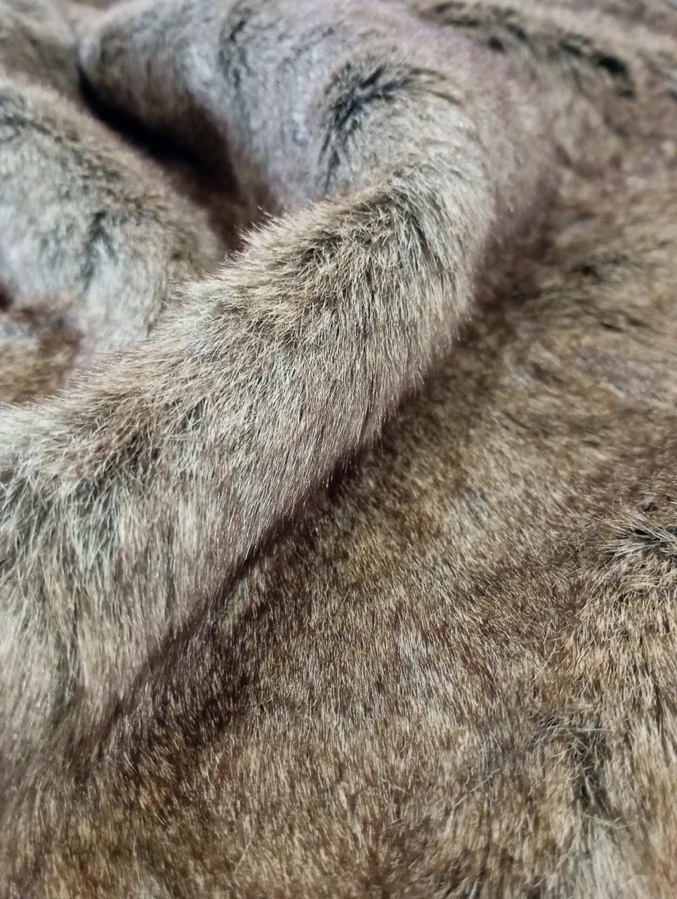 Хутро дублянка АВ- 91 коричневе, фото 1