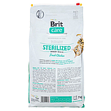 Сухий корм Brit Care Cat GF Sterilized Urinary Health для стерилізованих котів з куркою 7 кг, фото 3