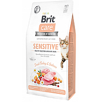 Сухий корм Brit Care Cat GF Sensitive HDigestion & Delicate Taste для котів з чутливим травленням, індичка та лосось 7 кг