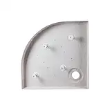 Душовий піддон Qtap Robin 308812C 80×80×12 см, акриловий, білий, з сифоном і ніжками, фото 3
