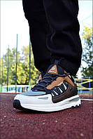 Шкіряні світлі чоловічі кросівки на весну BaAS BS-X Run Aut GR, Легкі зручні кросівки весна