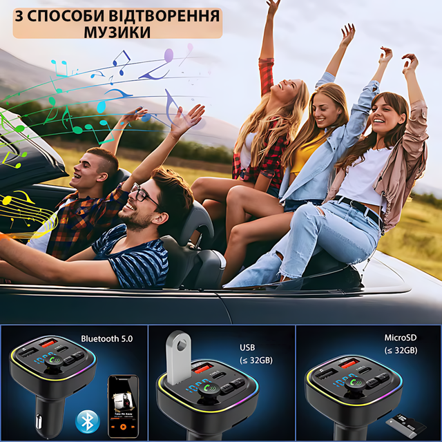 FM-трансмітер Borofone BC48 Broad
