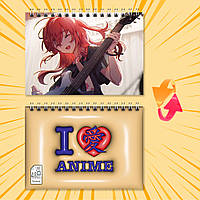 Блокнот на пружині в клітинку 48 арк. Bocchi the Rock / Самітниця-рокерка! 008