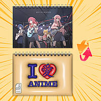 Блокнот на пружині в клітинку 48 арк. Bocchi the Rock / Самітниця-рокерка! 009