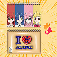 Блокнот на пружині в клітинку 48 арк. Bocchi the Rock / Самітниця-рокерка! 011