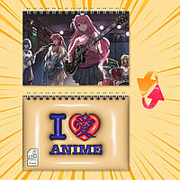 Блокнот на пружині в клітинку 48 арк. Bocchi the Rock / Самітниця-рокерка! 014