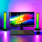 Лампа настільна світлодіодна RGB для ПК, телевізора та вечірок, розумний LED світильник з пультом, комплект 2 шт, HA-184, фото 2