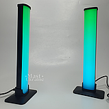 Лампа настільна світлодіодна RGB для ПК, телевізора та вечірок, розумний LED світильник з пультом, комплект 2 шт, HA-184, фото 9