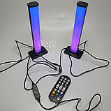 Лампа настільна світлодіодна RGB для ПК, телевізора та вечірок, розумний LED світильник з пультом, комплект 2 шт, HA-184, фото 5