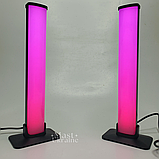 Лампа настільна світлодіодна RGB для ПК, телевізора та вечірок, розумний LED світильник з пультом, комплект 2 шт, HA-184, фото 8