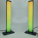 Лампа настільна світлодіодна RGB для ПК, телевізора та вечірок, розумний LED світильник з пультом, комплект 2 шт, HA-184, фото 4