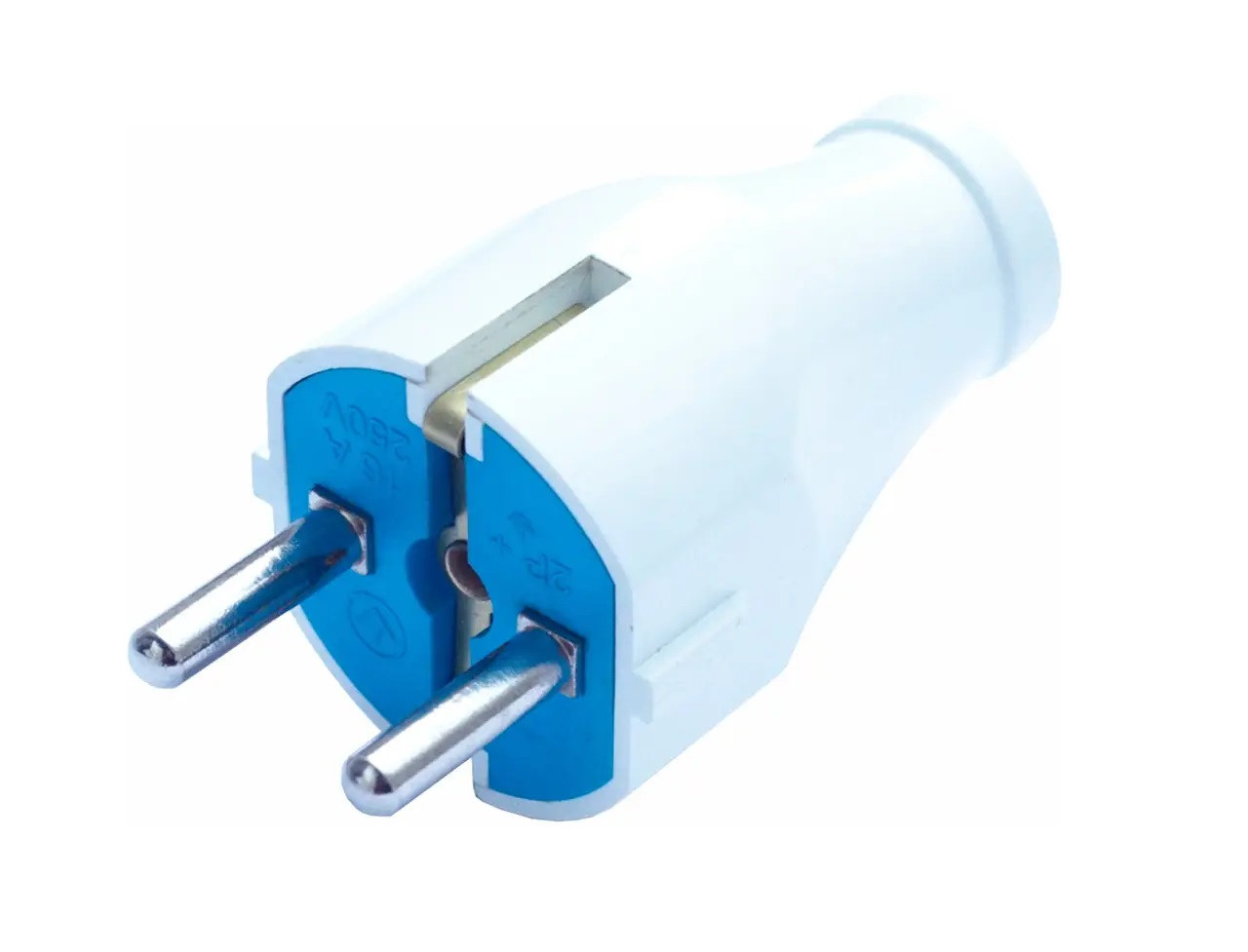 Штепсельна євровилка пряма із заземленням 16А Svittex, фото 1