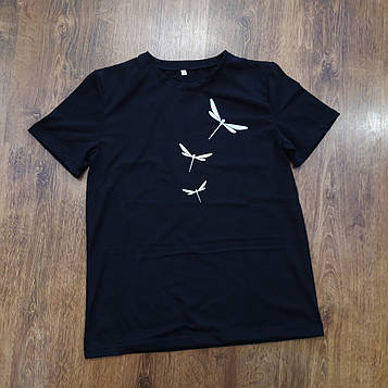 Жіночі футболки "Dragonfly" Туреччина Чорні