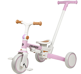 Біговел трансформер Cruiser Milano 5 в 1 з батьківською ручкою велосипед від 2х років