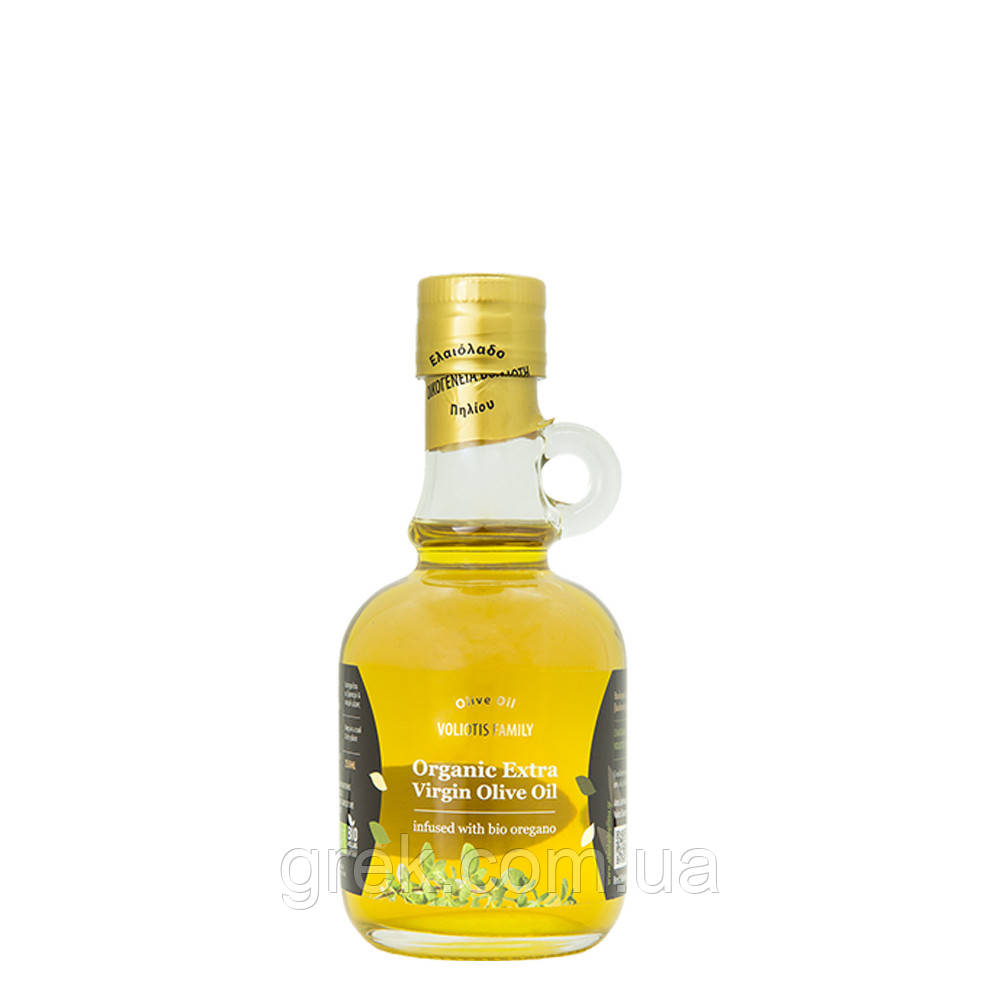 Органічна оливкова олія extra virgin з орегано Voliotis Family 250 мл, фото 1