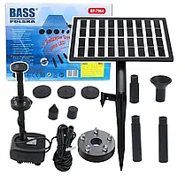 Насос-фонтан Bass Polska 7964 для ставка або басейну з LED-підсвіткою на сонячній батареї