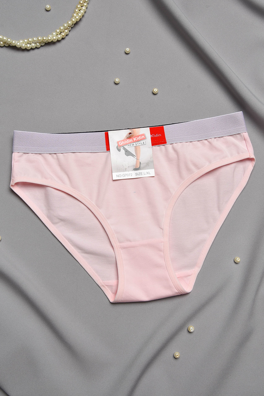 Труси жіночі однотонні світло-рожевого кольору 197024S, фото 1