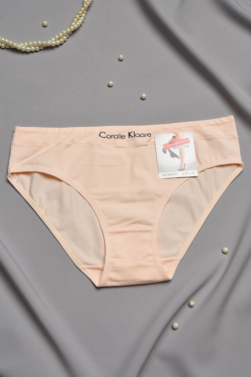 Труси жіночі однотонні персикового кольору р.S/M 197026S, фото 1