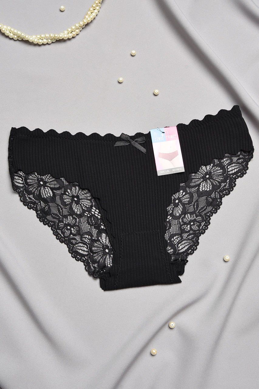 Труси жіночі однотонні чорного кольору р.S/M 197031S, фото 1