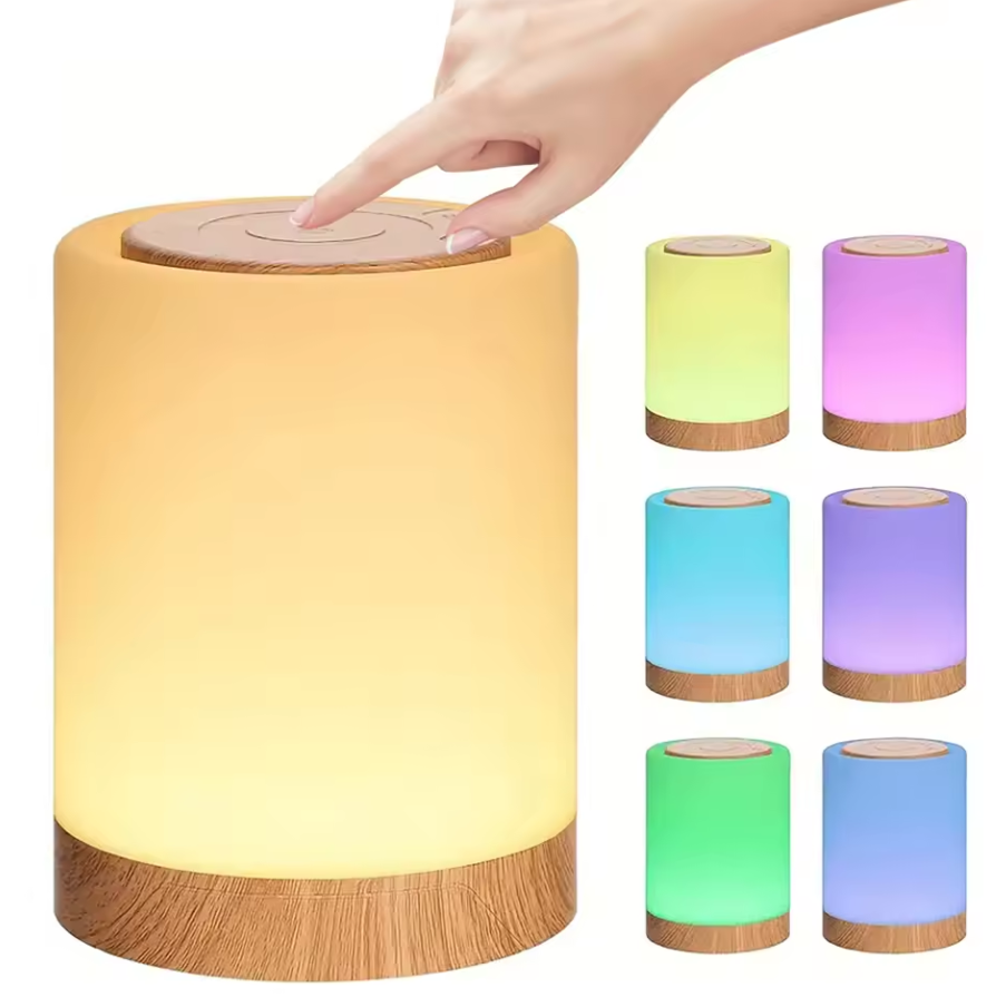 Розумний світлодіодний нічник в спальню сенсорний RGB на акумуляторі