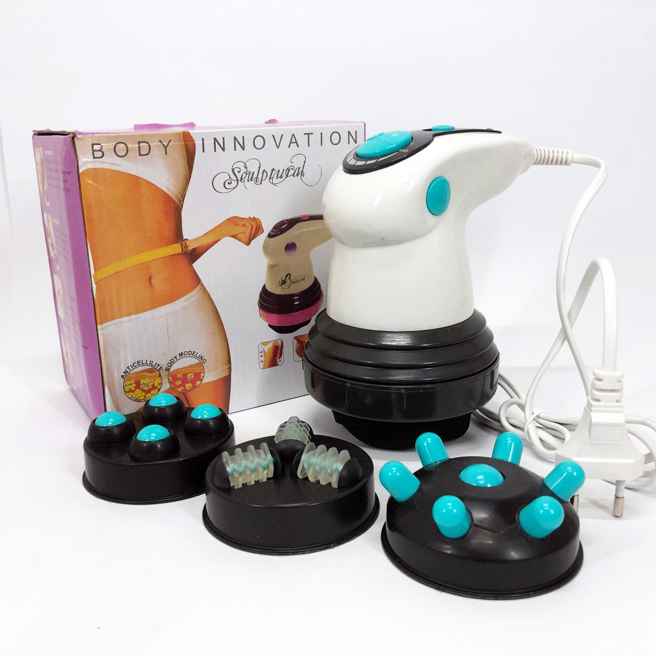 Масажер Для Тіла Інфрачервоний Антицелюлітний Body Innovation Sculptural 4 Насадки MA-118-2, фото 1