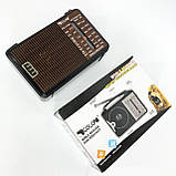 Радіоприймач GOLON RX-608 всехвильовий на батарейках + підтримка USB/microSD/MP3/WMA, фото 4