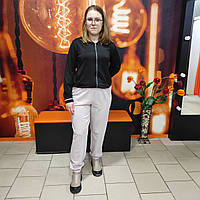 Штани Hardy жіночі трикотаж двонитка спортивні 52/54 пудра