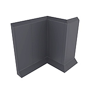 Плінтус накладний FSPRO P80 алюмінієвий 2,5 м Фарбуємо під замовлення (F1.P80R), фото 2