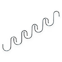 Набір гачків KeepHome S-подібні рейлінгові металеві 9 см 5 шт