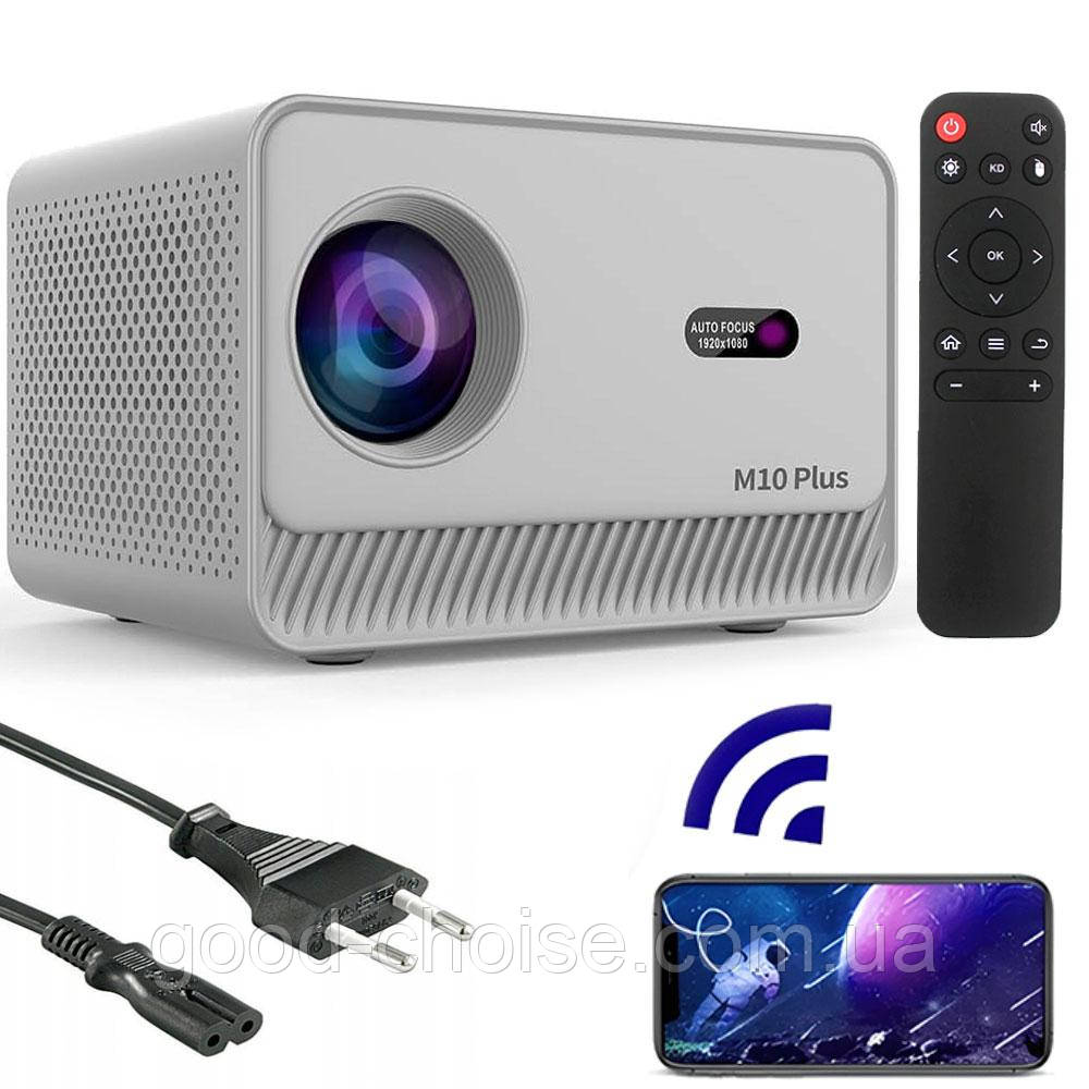 Портативний проектор 1/8GB (4K, WIFI) Android 12, від мережі, M10 / Міні проектор для дому / Смарт проектор, фото 1