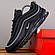 Чоловічі Кросівки Nike Air Max 97 чорні з сірою вставкою, фото 5