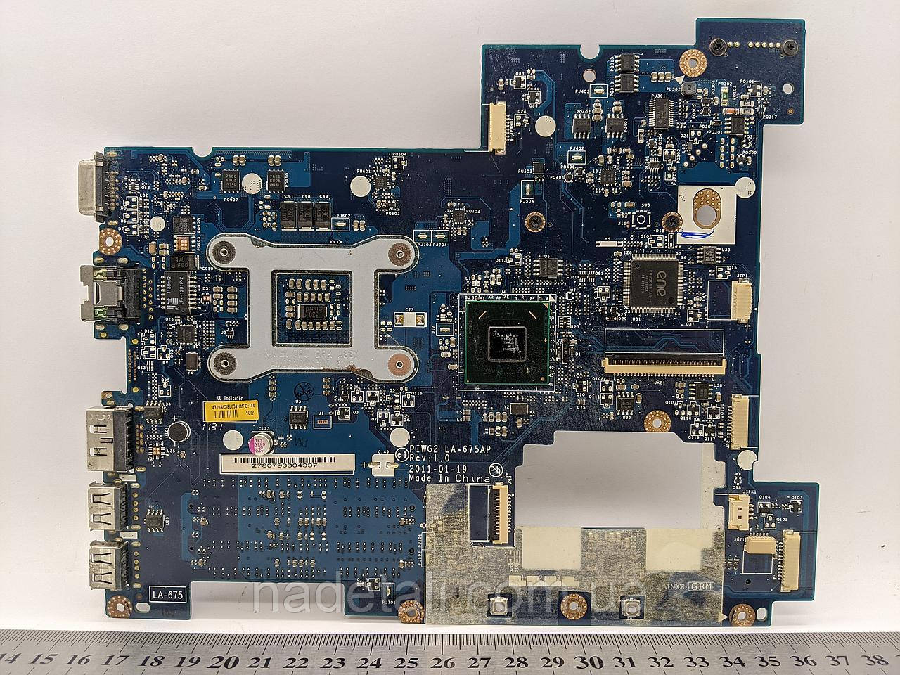 Материнська плата Lenovo IdeaPad G570, G575, LA-675AP, PIWG2, DDR3, HM65