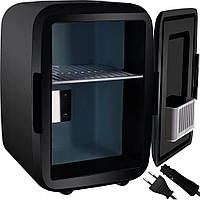 Міні - холодильник для дому та автомобіля Ruhhy 4 л з підігрівом 12 - 220 В Black (5794)