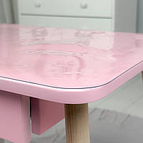 Гнучке м’яке скло для столу 60×45 см / прозоре силіконове покриття, термостійке, водонепроникне, 0.8 мм товщина, фото 2