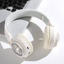 Бездротові накладні навушники з мікрофоном HOCO W50 (Bluetooth 5.3) Milky White, фото 2