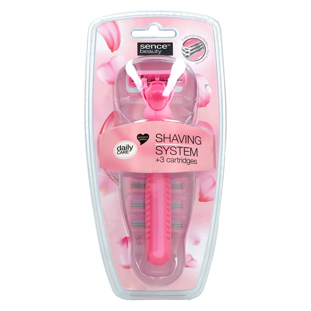 Жіночий верстат для гоління одноразовий Sence Shaving System і 3 запаски., фото 1