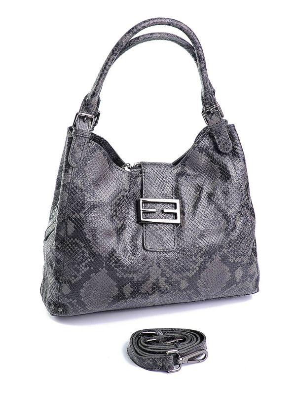 Жіноча шкіряна сумка B8312-3 Grey.Купити жіночі сумки гуртом і в роздріб із натуральної шкіри в Україні