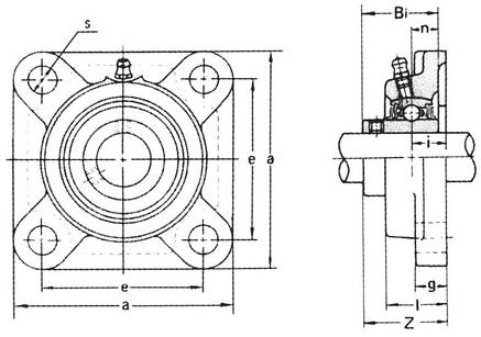 Підшипник в корпусі UCF 215 R3 (UCF215R3) AGRI-C, фото 2
