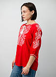 Вишиванка жіноча зі штапелю 3/4 рукав "Хвиля", фото 2
