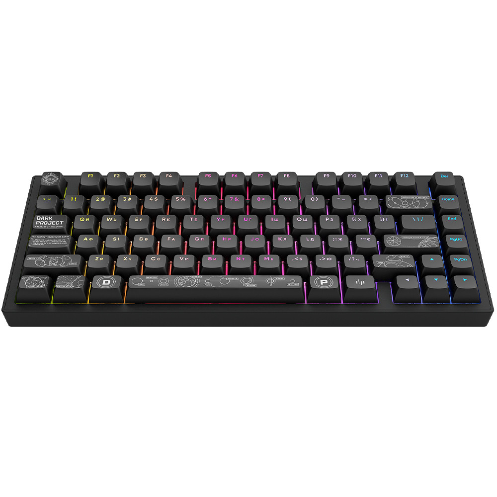 Ігрова клавіатура бездротова DARK PROJECT ALU81 Terra Nova ENG/UA (DPKB_NOVA_81_ANSI_BLACK_UA)