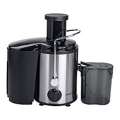 Соковижималка шнекова електрична з чашею Sokany 800 Вт автоматичної викид м'якоті Чорна Lugi