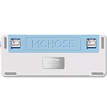 Ігрова клавіатура бездротова MCHOSE X75 Blue/Grey Сіро-голубий, фото 4