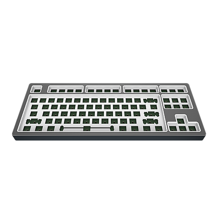 Основа для клавіатури DARK PROJECT KD87B LTD Aluminum Barebones (KB-CST-872-702224) Темно-сіра, фото 1