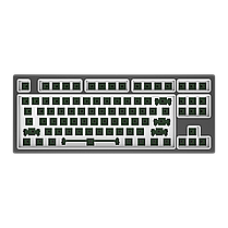Основа для клавіатури DARK PROJECT KD87B LTD Aluminum Barebones (KB-CST-872-702224) Темно-сіра, фото 3