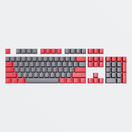 Набір кейкапів DARK PROJECT PBT KS-42 ENG/UA/RU (DP-KS-0042) червоно-сірі, фото 1