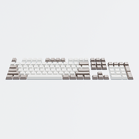 Набір кейкапів DARK PROJECT Keycaps PBT Dark Project KS-48 (DP-KS-0048) сiро-бiлi
