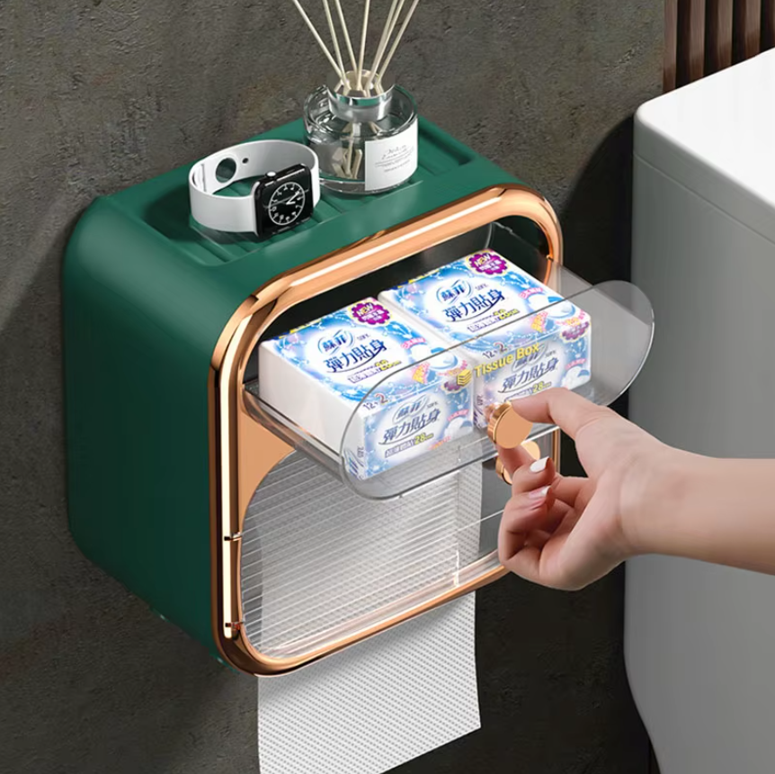 Тримач для туалетного паперу Toilet Paper Holder GREEN Стильний і практичний аксесуар для ванної кімнати